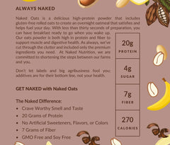 Chocolate Peanut Butter Banana Protein Oats | Naked Oats